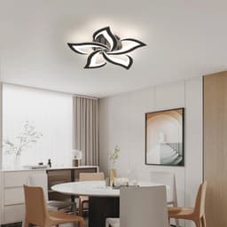 Dimbare LED Plafondlamp met Afstandsbediening, Romantische Bloemvormige Plafondverlichting voor Slaapkamer en Woonkamer, 3000K-6500K — thumbnail 4