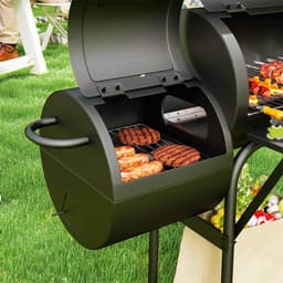 Outsunny Charcoal Grill Stahl 109L x 60B x 120H cm Schwarz — thumbnail 3