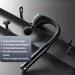 KHYR® - NIEUW - MMP-XR1 Pro Extended Reach Massage Hammer - Professionele Massage Gun - U-vormig Massagegun met Verlengde Greep - Bereik Rug, Nek, Schouders & Benen moeiteloos – Stil en Krachtig door de borstelloze motor — thumbnail 3