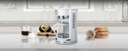 MS-220W - Muse filter-koffiezetapparaat, 1,4 L, wit/messing — thumbnail 5