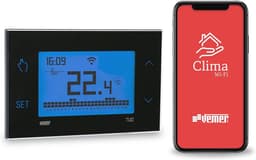 Smart WiFi thermostaat voor elektrische vloerverwarming - Digitaal programmeerbaar met LCD-display en verwarmingsbesturing via app — thumbnail 1