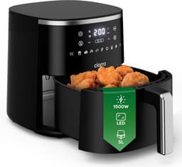 Airfryer - Hete Lucht Oven - Gezond Koken - Digitale Touch Panel - 5 Liter Capaciteit - Zwart — thumbnail 1