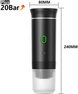 Draadloos Elektrisch - Portabele Espresso Koffiemachine - 3-in-1 Capsule en Poeder - Koffiemaker - Voor Reizigers en Kampeerders — thumbnail 4