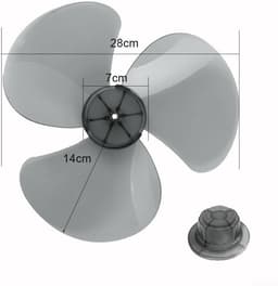 Vervangend Ventilatorblad 30,5 cm - Kunststof 3 Bladeren voor Staande en Bureauventilators — thumbnail 4