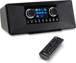 MEDION P85333 internetradio met DAB+ (wifi, FM, Spotify Connect, Amazon Music, DLNA, USB, hoofdtelefoonaansluiting, AUX, stereo line-out cinch, slaaptimer) zwart — thumbnail 1