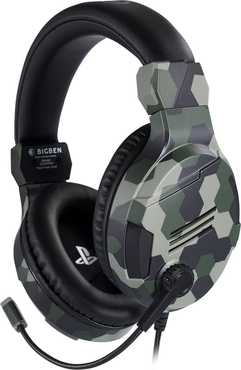 Bigben Stereo Gaming Headset V3 - PS5 & PS4 - Camo — afbeelding 1