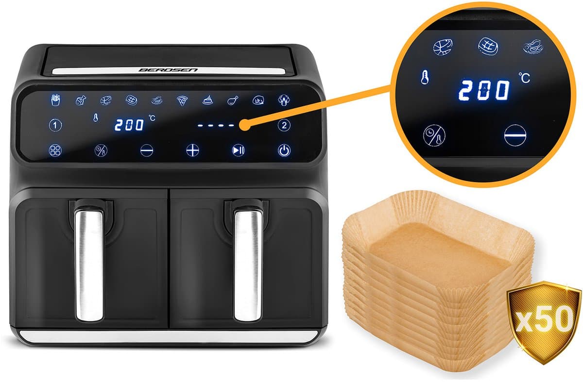 Friteuse zonder vet BD-653 zwart en zilver — afbeelding 1