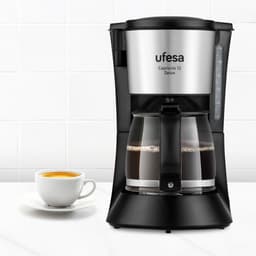 Ufesa Capriccio 6 Koffiezetapparaat – Filterkoffie – 6 Kopjes – 600W – Glazen Kan – Druppelstop – Permanent Filter — thumbnail 1
