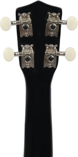 Sopraan Ukelele - Met gratis lessen - Fazley K21B-W - Zwart — thumbnail 4