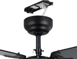 EGLO Fortaleza Plafondventilator met lamp - Ø 106,6 cm - 3 snelheden - AC longer life - Zwart/Bruin — thumbnail 4