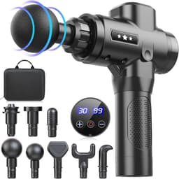 Draagbaar Spiermassagepistool met Diepe Weefselmassage, 30 Snelheden en 8 Massagekoppen – Ontspan en Herstel Spieren Effectief — thumbnail 1