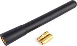 Scoby - Korte Auto Antenne - Aluminium Antenne in Carbonlook - Car Antenna - Geschikt voor Universele Montage - 10CM - Zwart — thumbnail 2