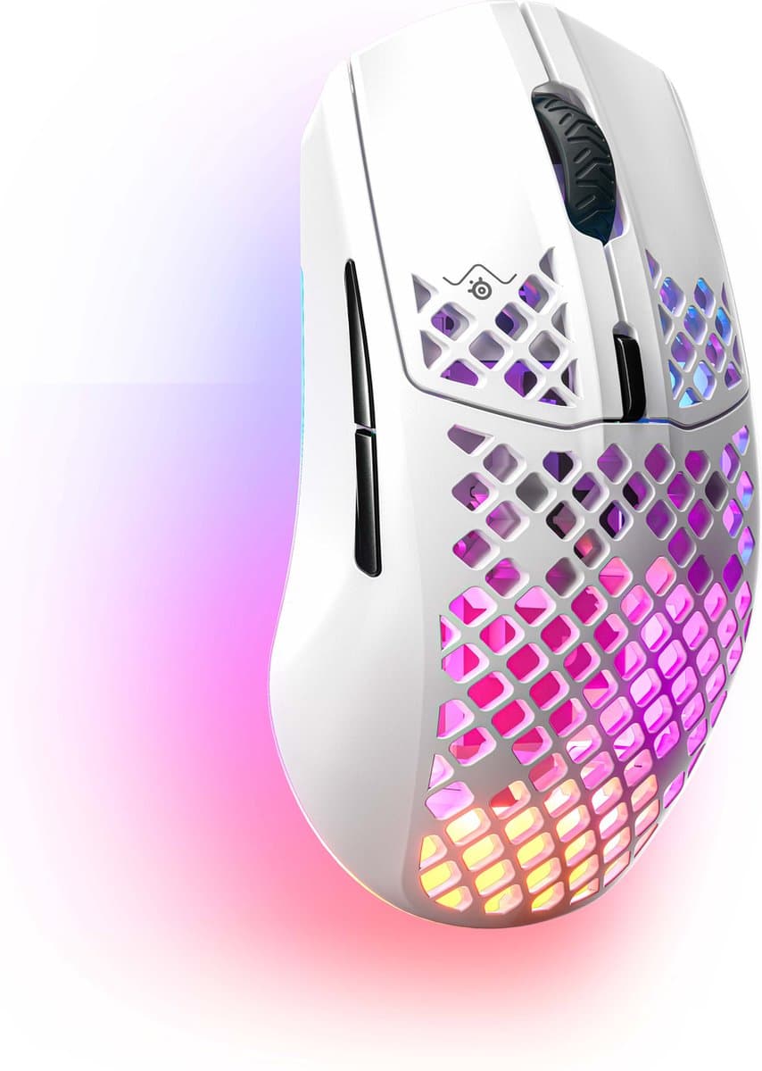 SteelSeries Aerox 3 Wireless - Snow gaming muis — afbeelding 1