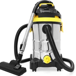 Royal Swiss® ED-012 Aspirateur Eau & Poussière – 1200W – Cuve Inox 30L – Puissante Aspiration 18 kPa – Avec Filtre HEPA & Fonction Soufflage — thumbnail 1