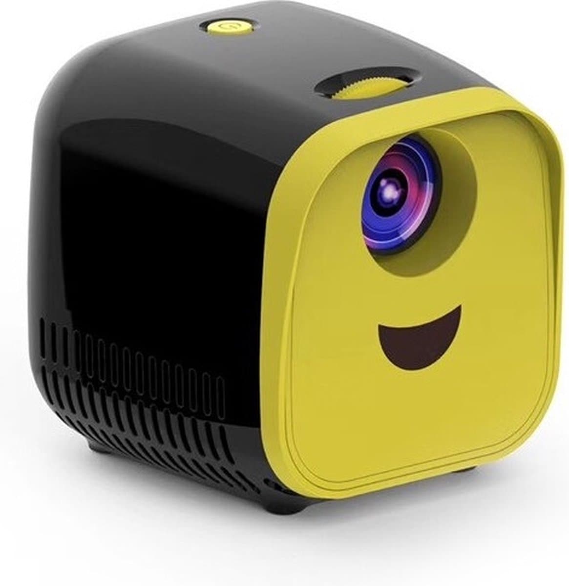 Elementkey PiX Mini Beamer – Compacte Draagbare Projector – Full HD Ondersteuning – Ingebouwde Speaker – Geel/Zwart — afbeelding 1