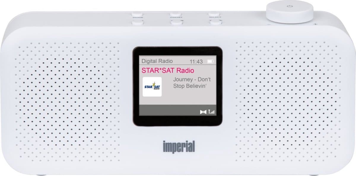 Imperial DABMAN 16 - DAB+ / FM Radio - Alarmfunctie - Batterijen & Netstroom - Wit — afbeelding 1