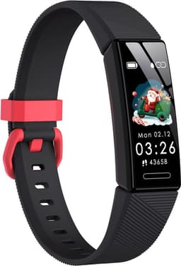 Smartwatch Kinderen - Waterdicht - Hartslag - Slaap Monitor - Zwart — thumbnail 1