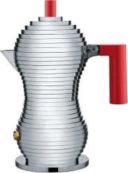 Alessi Percolator Pulcina - MDL02/6 R - Rood - 6 kops - door Michele De Lucchi — thumbnail 5