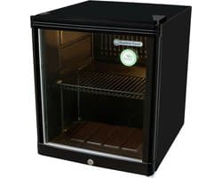 Gastro-Cool KW50 - Mini koelkast met glazen deur 46 Liter - Zwart/Zwart/Zwart 203100