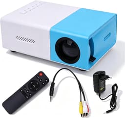 1080p Projector, 200 Lm Helderheid Small Travel Projector, 5V/2A Voeding, voor Thuistertainment, Vergaderingen en Gaming (EU-stekker) — thumbnail 1