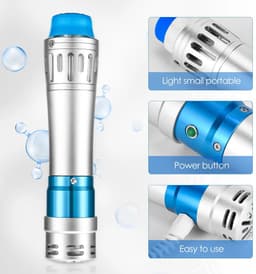 CINK & Co Schokgolfapparaat met 7 behandelkoppen - Aanraakscherm - 12 uitgangsniveaus en 16 frequentie-instellingen - Max. 90 W - Blauw — thumbnail 4