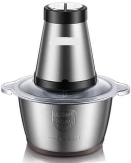 Elektrische Vleesmolen - 500W - Foodprocessor - Hakmolen - 2L RVS Keukenmachine - 2 Snelheden - voor Vlees - Noten en Groenten - Eenvoudig Schoon te Maken - Standaard — thumbnail 4