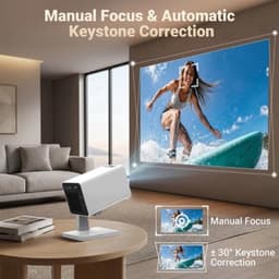 Beamer LCD - 1280 x 720 Resolutie - 1920 x 1080 Output - Optische Glazen Lens - Voor Thuisbioscoop - Smart Projector — thumbnail 2