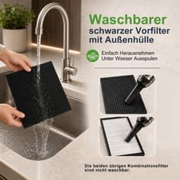 Luchtreiniger Hepa-filter Met Actieve Koolfilter - 48 Watt Vermogen - 40 m² Oppervlakte - Wit - Voor Huisdieren Allergieën — thumbnail 4