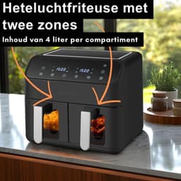 Zolvano® Heteluchtoven - Oven - Airfryer Oven -Zwart — thumbnail 3