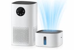 Luchtreiniger - Luchtbevochtiger combo - H13 Echt Hepa Filter,2-In-1 -Luchtreiniger voor allergieën - Luchtreiniger voor huisdieren — thumbnail 1