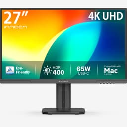 INNOCN 27 inch 4K IPS Monitor USB-C 65W met M.BOOK Mode voor Mac - Blauwlichtfilter - HDR 400 - In Hoogte Verstelbaar - Kantelbaar & Draaibaar — thumbnail 1
