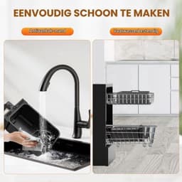 Heteluchtfriteuse Dual Zone - 1700 W Vermogen - 8 Liter Inhoud - ABS En Metaal - Voor Bakken En Drogen — thumbnail 1