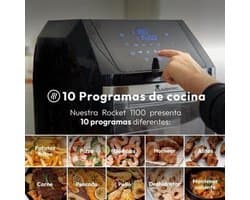 Airfryer – Heteluchtfriteuse – Airfryer Oven – Vetarm Koken – Digitale Touchscreen – 11L Inhoud – 1800W Vermogen – Temperatuur Instelbaar 80-200°C