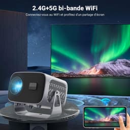 EKASN A10 - Mini beamer - 4K- en 1080p-ondersteuning - Android 13 met 5G-wifi en Bluetooth 5.2 - Automatische keystonecorrectie — thumbnail 5