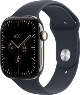 APPLE Watch Series 12 GPS + Cellular 42mm Natural Titanium Case - Sport Band - M/L - Smartwatch Navy Blue — thumbnail 1