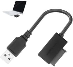 SATA-naar-USB-adapter - Plug & Play 13-pinskabel voor HDD, SSD en CD/DVD-ROM-speler — thumbnail 1