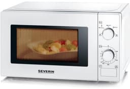 Magnetron - Compacte oven - Snel maaltijden bereiden - Roestvrijstalen binnenkant - 20 Liter - Wit — thumbnail 2