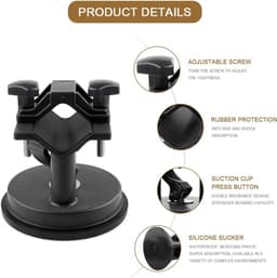 SnelShoppen - Hands Free Massage Gun Holder, Back Massage Gun Holder, Zelfmassagehouder met Vacuum Suction voor Moeilijk Bereikbare Plekken, Stabiel e — thumbnail 2