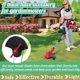 SnelShoppen - Pack van 50 Plastic Grastrimmers, 135 mm Vervangbladen, Draadloze Grasmaaier, Snijders, Tuinaccessoires voor Tuin, Tuin, Boomgaard, Bos, — thumbnail 3