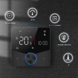 Wi-Fi-thermostaat met touchscreen - Programmeerbare draadloze thermostaat voor verwarming — thumbnail 2