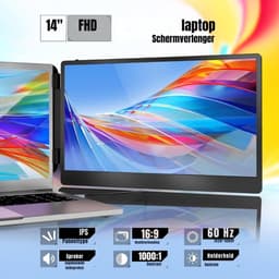 Levo® Professionele Portable Monitor Pro 2024 - Full HD 1080P - Portable Monitor - 15.6 inch - Laptop Scherm Uitbreiding — thumbnail 3