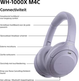 Sony WH-1000XM4C (2026) – Draadloze Noise Cancelling koptelefoon - Lavendel — thumbnail 4