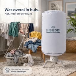 DriBUDDi Elektrische Wasdroger - Inklapbare Droogcocon 850 Watt - tot 10 kg Wasgoed - met Timer en Automatische Uitschakeling — thumbnail 5