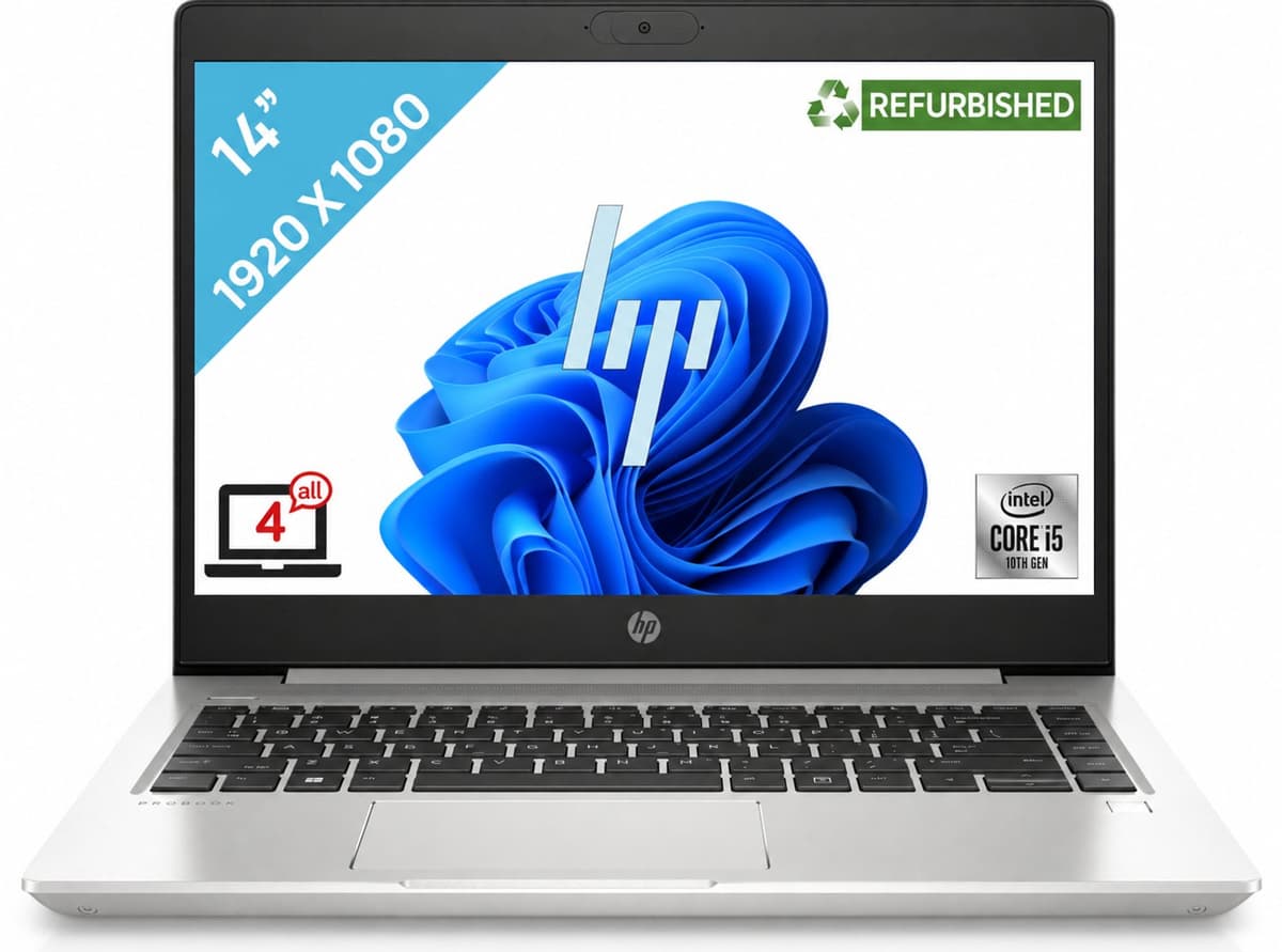 HP ProBook 440 G7 Intel® Core™ i5 i5-10210U Laptop 35,6 cm (14") Full HD 8 GB DDR4-SDRAM 256 GB SSD Wi-Fi 6 (802.11ax) Windows 10 Pro Zilver — afbeelding 1