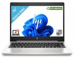 HP ProBook 440 G7 Intel® Core™ i5 i5-10210U Laptop 35,6 cm (14") Full HD 8 GB DDR4-SDRAM 256 GB SSD Wi-Fi 6 (802.11ax) Windows 10 Pro Zilver
