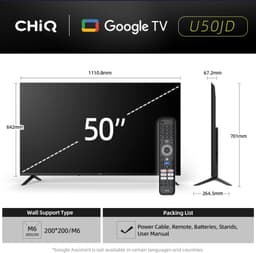 QLED Smart TV 50 Inch – 4K Ultra HD met HDR10, Google TV, 60Hz, HDMI 2.1 en Bluetooth 5.1 — thumbnail 5
