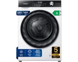 Heinner HWM-H1014IVKA+++ Wasmachine 10 kg – 1400 tpm – Inverter Motor – Energieklasse A – 15 Wasprogramma’s met Stoomfunctie en Voorwasfunctie – Wit – 5 Jaar Garantie