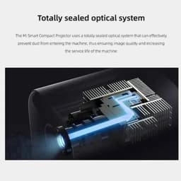 Xiaomi - Mi Smart Compact - Beamer - Projector Beamer - Mini Meamer - HDR 10 - FHD 1080p - DLP Automatische focus - met WiFi 5.0 - 500 ANSI Lumens - Android 11.0 - Wit — thumbnail 3