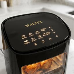 Maliya Premium Air Fryer– XXL Heteluchtfriteuse met Ovenfunctie – 12,5 Liter – 1800W – Digitaal Touchscreen — thumbnail 2