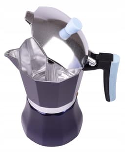 Merkloze Aluminium Koffiezetter voor 6 Kopjes (300 ml) - Geschikt voor Inductie — thumbnail 4